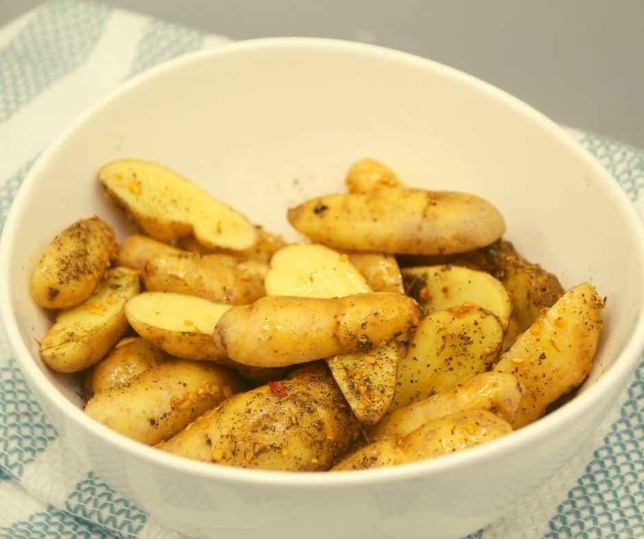 Cut Fingerling Potatoes
