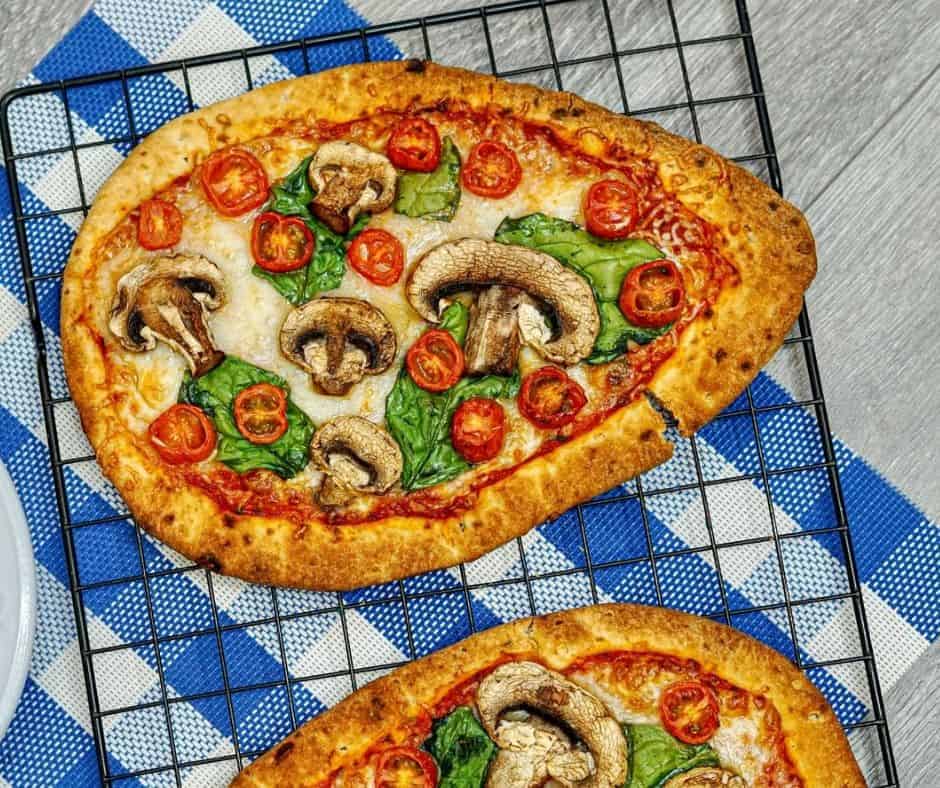 Air Fryer Vegetable Flatbread