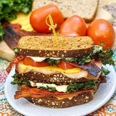 Air Fryer Turkey Club Sandwich