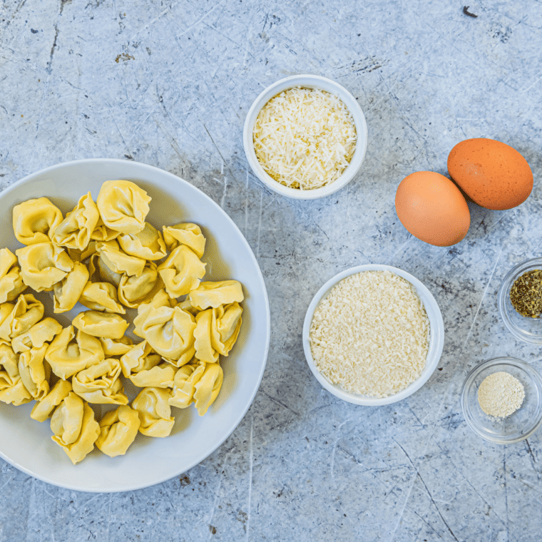 Ingredients For Air Fryer Crispy Spinach & Ricotta Fried Tortellini
