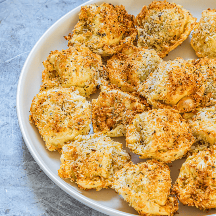 Air Fryer Crispy Spinach & Ricotta Fried Tortellini