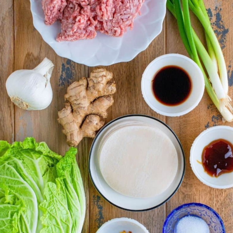 Air Fryer Ginger Pork Dumplings