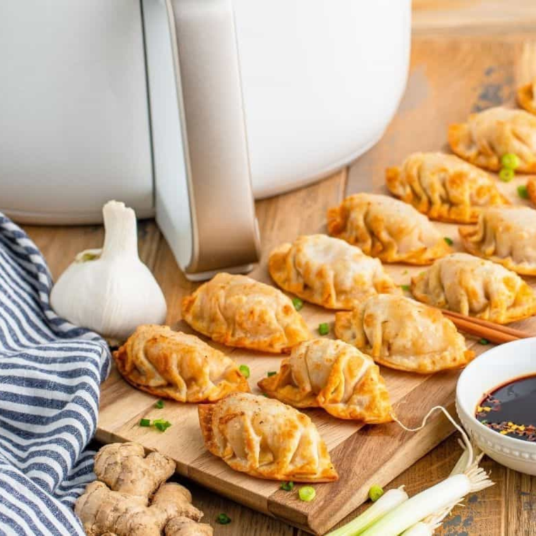 Air Fryer Ginger Pork Dumplings (6)