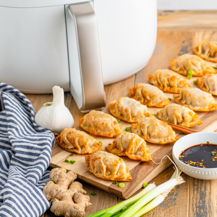 Air Fryer Ginger Pork Dumplings