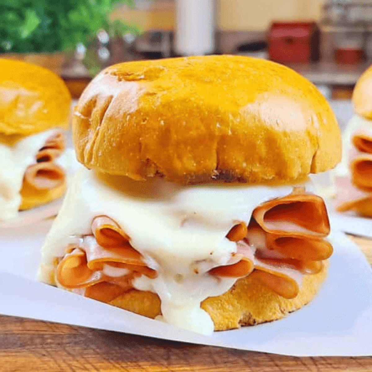 Air Fryer Hardee's Big Hot Ham N' Cheese