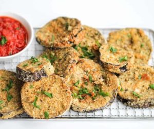 Air Fryer Breaded Eggplant