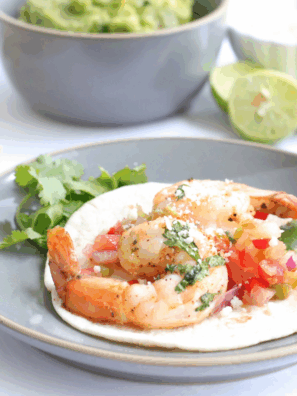 Easy Air Fryer Shrimp Fajitas