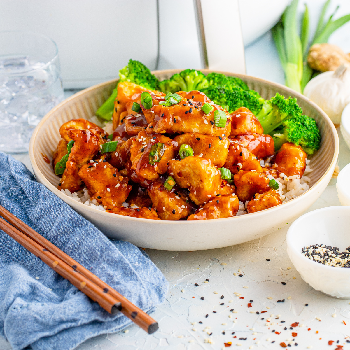 Easy Air Fryer General Tso Chicken (2)