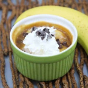 Air Fryer Banana Caramel Pie