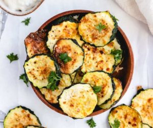 Air Fryer Ranch Zucchini Chips