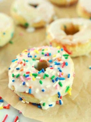 Air Fryer Easy Funfetti Cake Mix Donuts