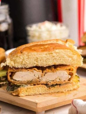 Air Fryer Copycat KFC Spicy Chicken Sandwich