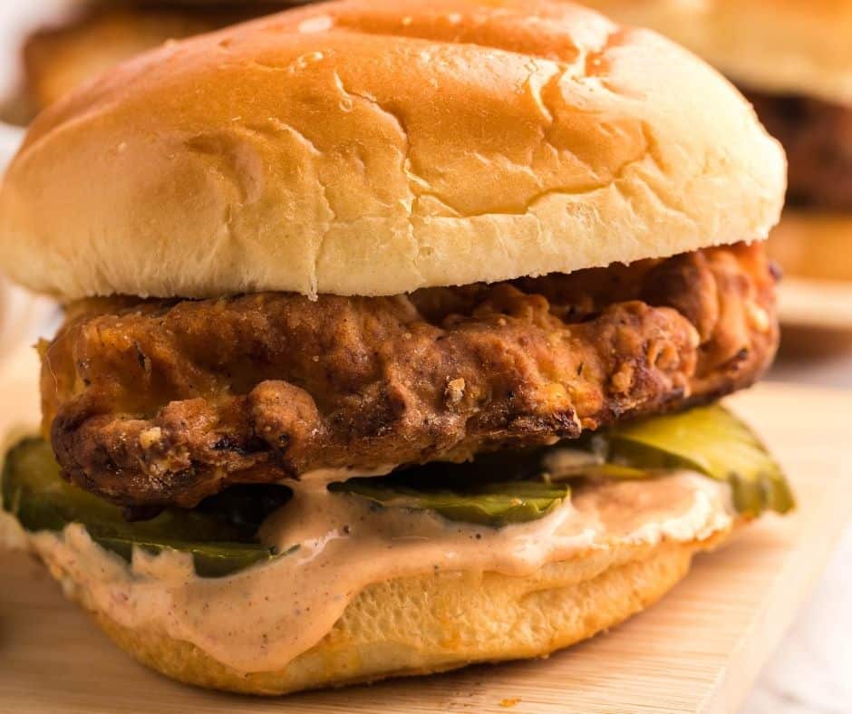 Air Fryer Copycat KFC Spicy Chicken Sandwich