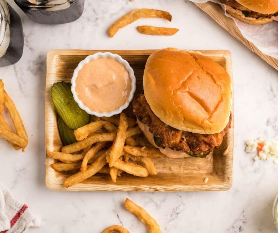 Air Fryer Copycat KFC Spicy Chicken Sandwich