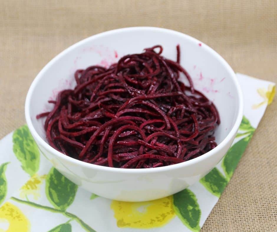 How To Make Air Fryer Roasted Spiralized Beets