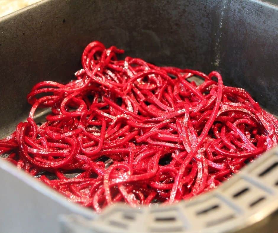 How To Make Air Fryer Roasted Spiralized Beets