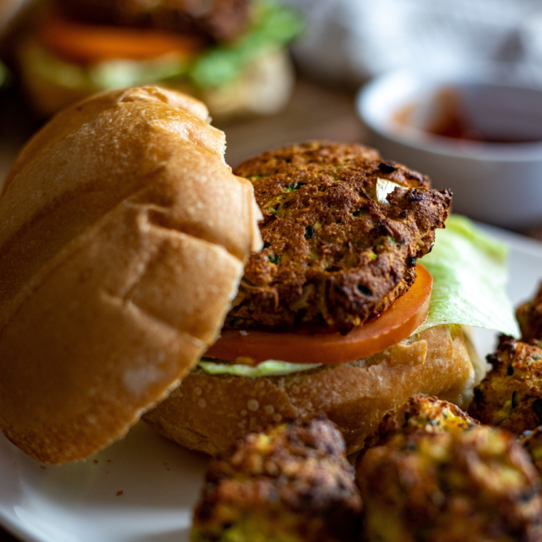 air fryer frozen veggie burgers (1)