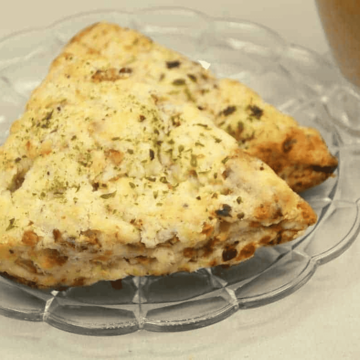 Air Fryer Apple Cheddar Bacon Scones