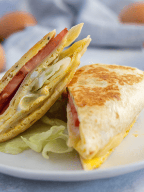 Air Fryer Breakfast Tortillas