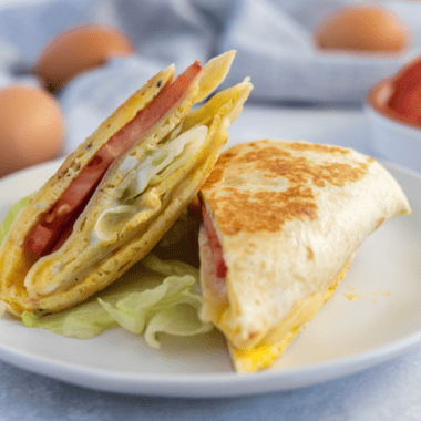 Air Fryer Breakfast Tortillas