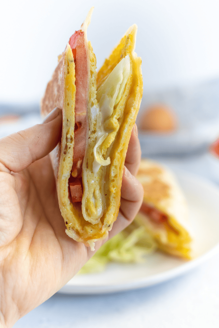 Air Fryer Breakfast Tortillas