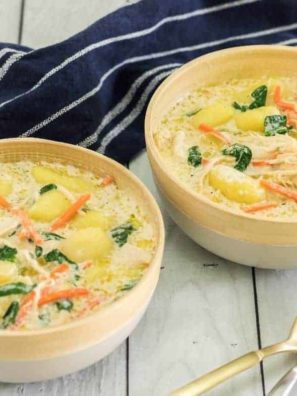 Instant Pot Chicken and Gnocchi Soup (Olive Garden Copycat)
