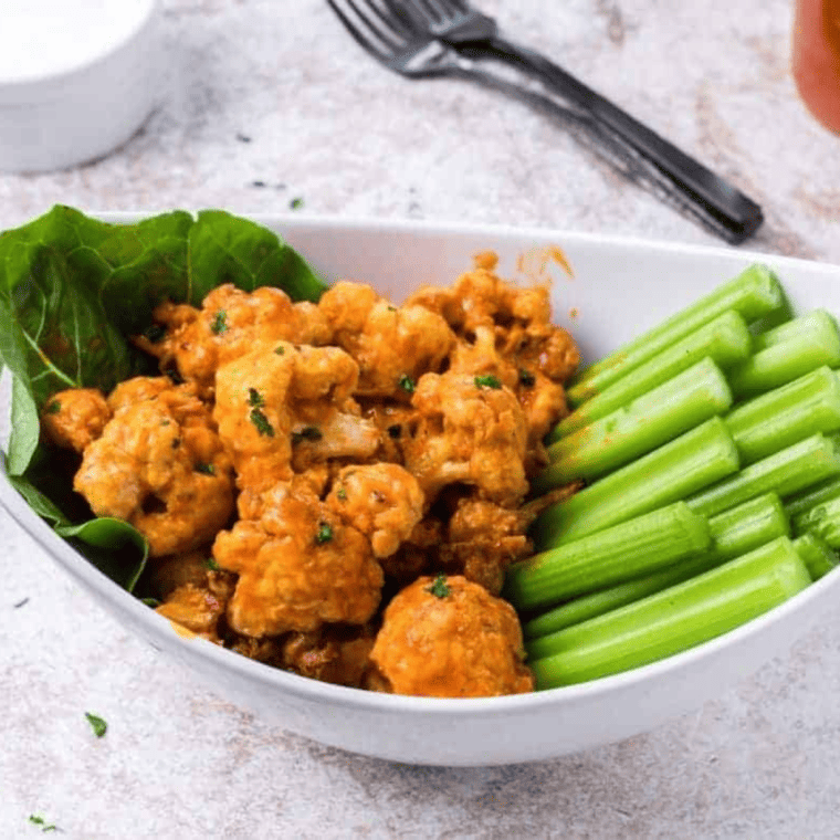 Air Fryer Buffalo Cauliflower Bites