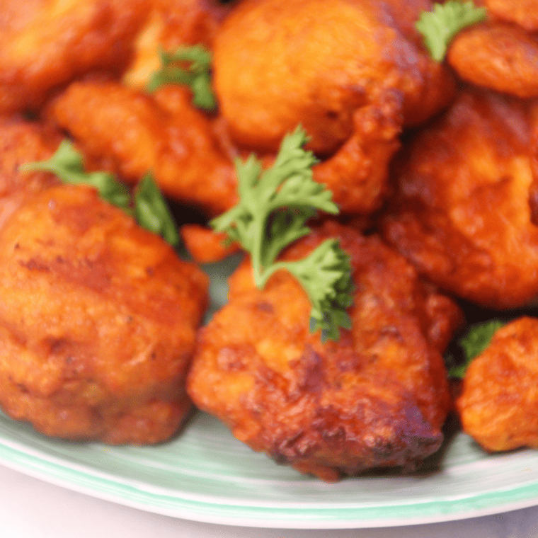 Air fryer buffalo chicken bites Pinterest pin graphic