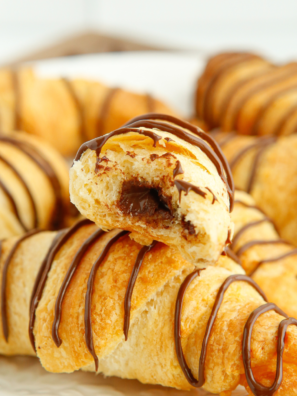 Air Fryer Chocolate Croissants