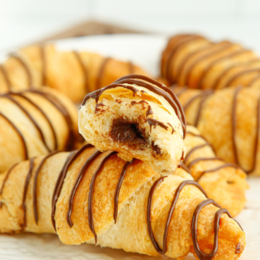 Air Fryer Chocolate Croissants