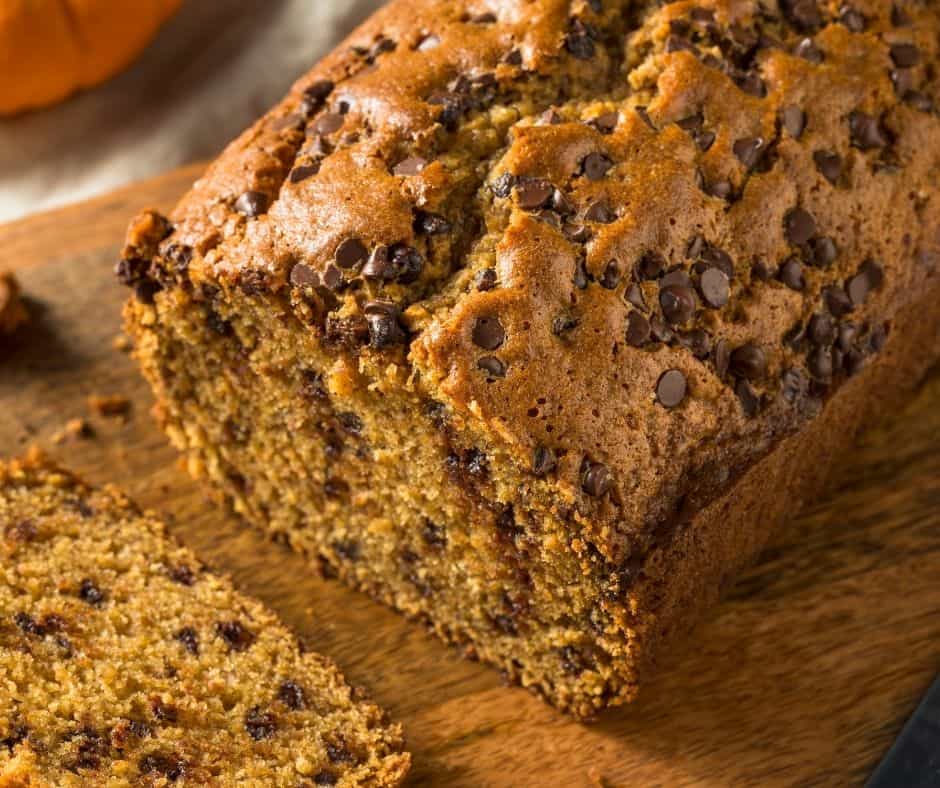 Air Fryer Chocolate Chip Pumpkin Bread