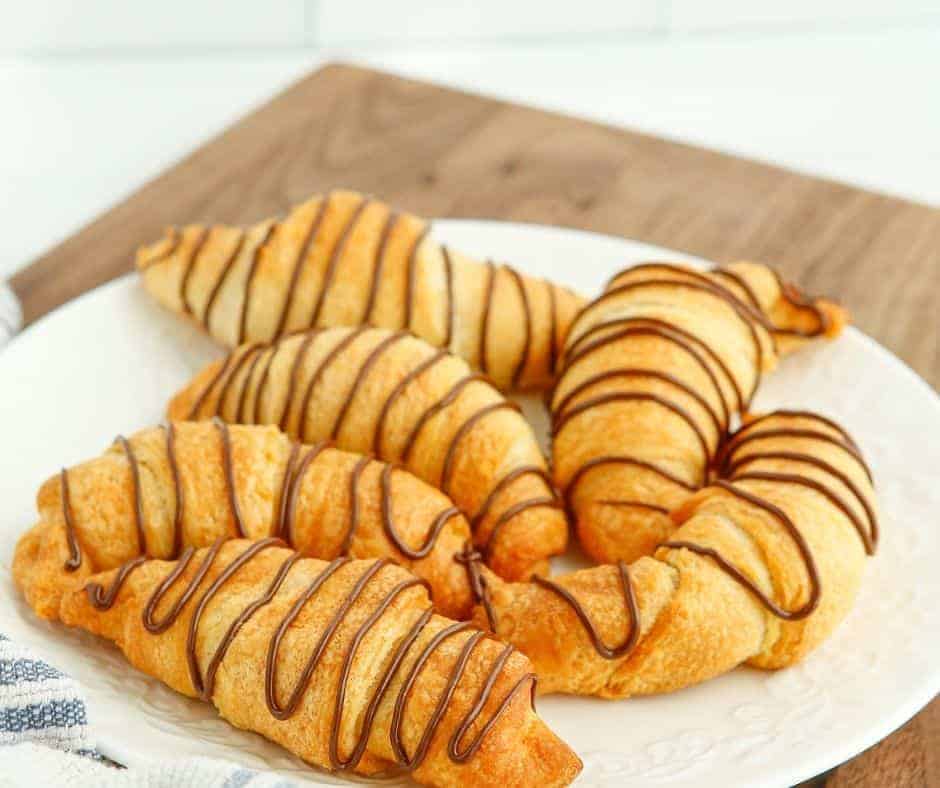 Air Fryer Nutella Croissants