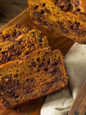 Air Fryer Chocolate Chip Pumpkin Bread