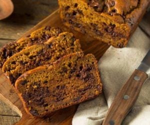 Air Fryer Chocolate Chip Pumpkin Bread