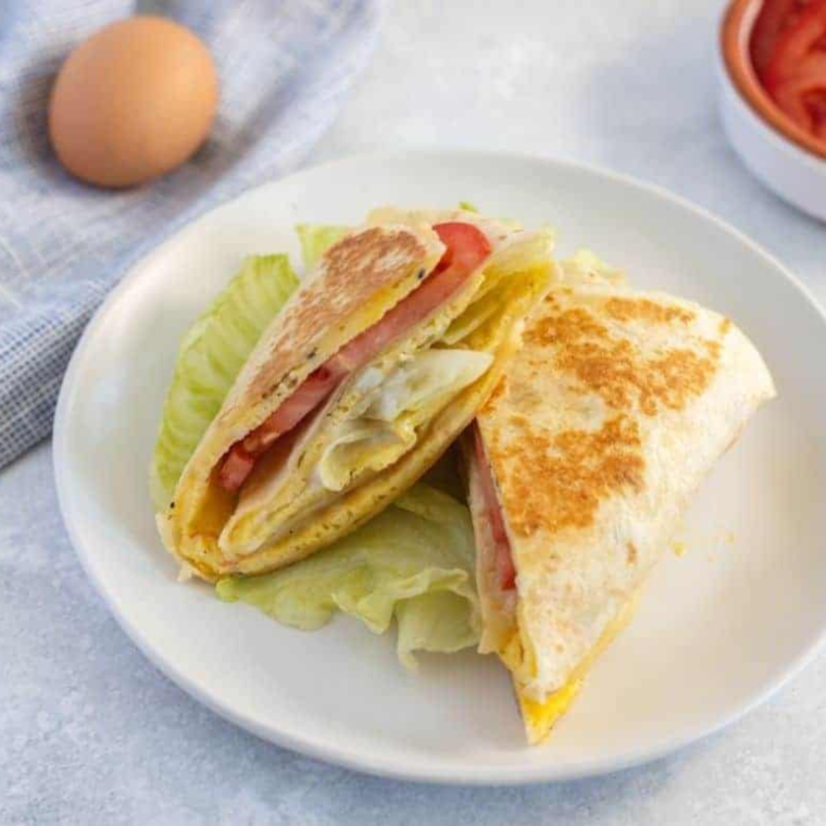 Air Fryer Breakfast Tortillas