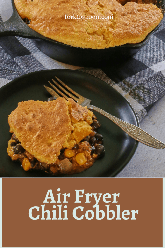 Air Fryer Chili Cobbler