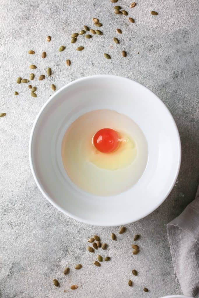 Starbucks Pumpkin Loaf Oil and Egg in Small Bowl