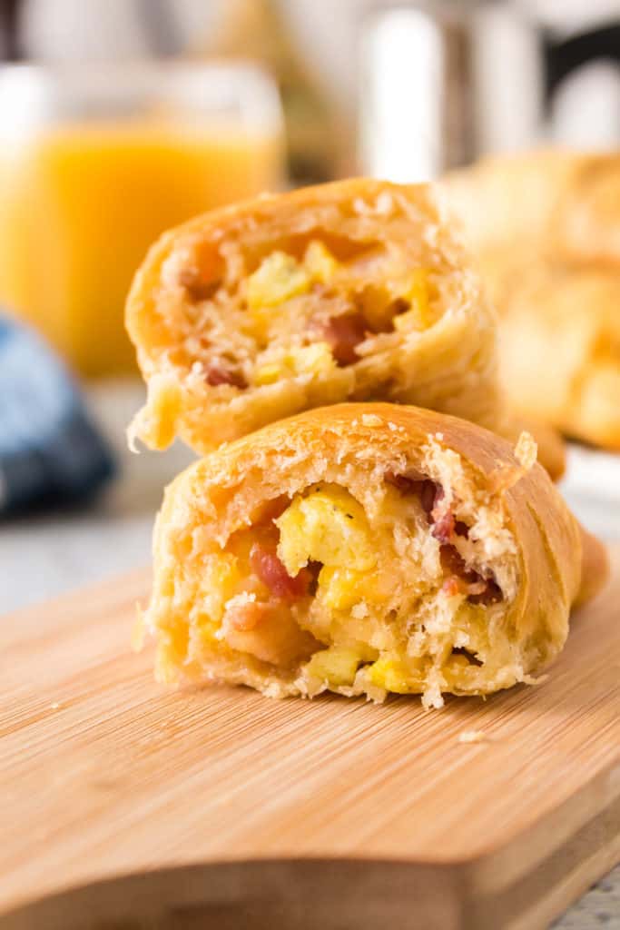 Air Fryer Bacon & Cheese Stuffed Crescent Rolls