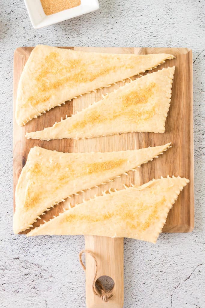 Unroll Crescent Rolls Sprinkle With Seasoning
