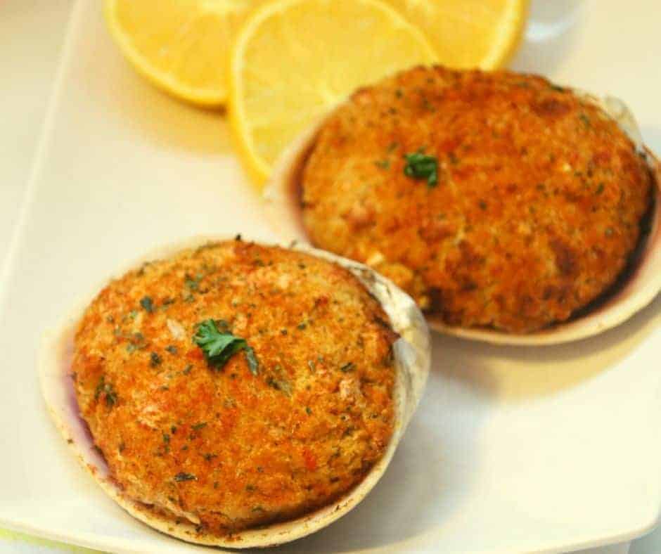 Air Fryer Baked Stuffed Clams (Quahog)