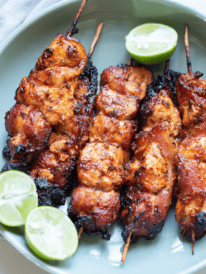 Air Fryer Barbecue Bacon Wrapped Chicken Bites