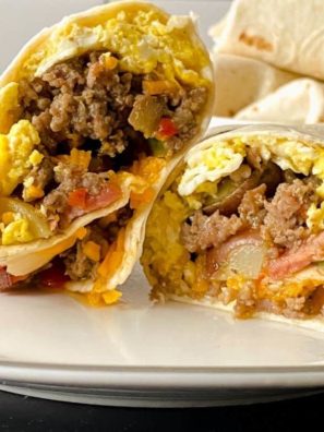 Air Fryer Breakfast Burrito