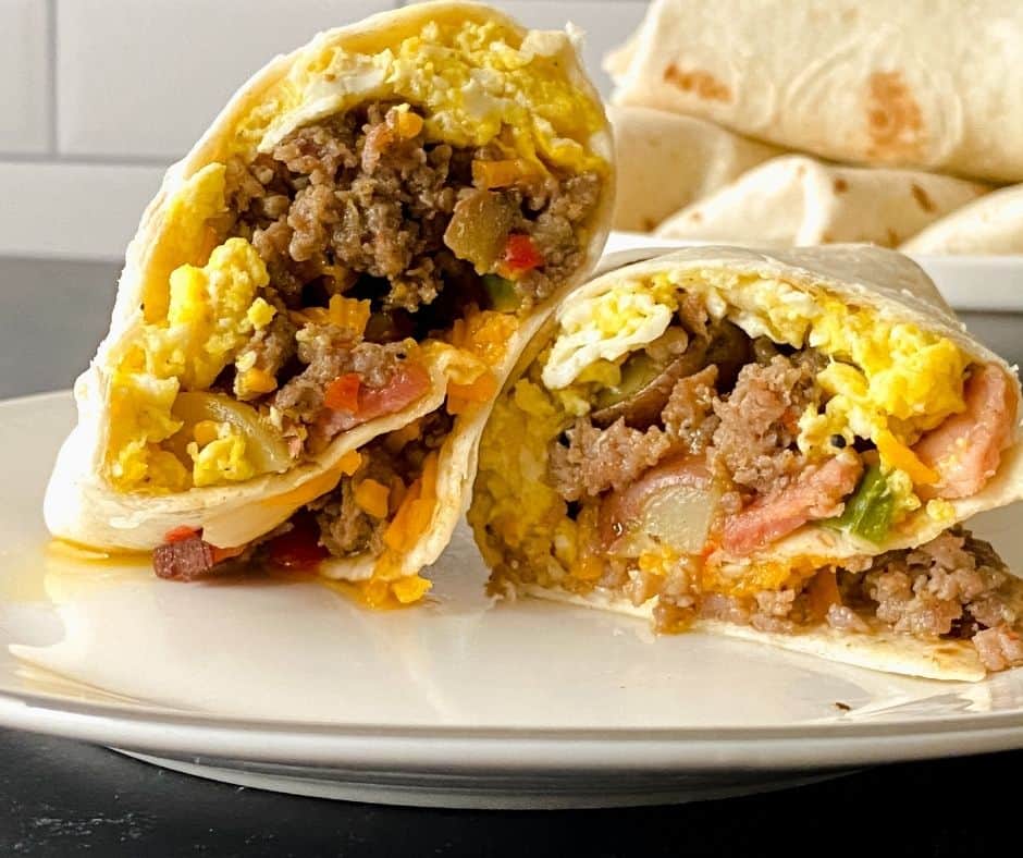 Air Fryer Breakfast Burrito