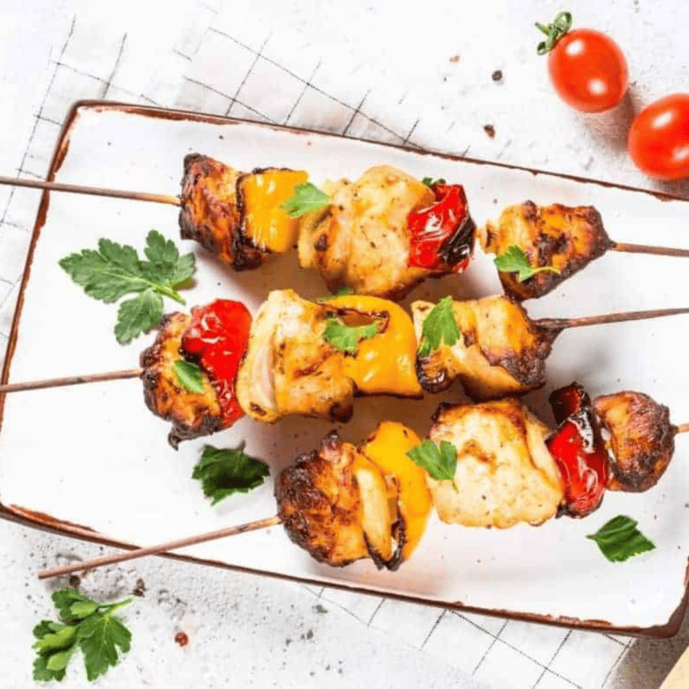 Air Fryer Buffalo Chicken Kebabs
