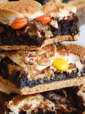 Air Fryer S'mores Brownies