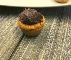 Air Fryer Peanut Butter Fudge Cookies