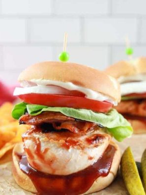 Air Fryer BBQ Chicken Sandwich