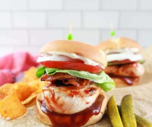 Air Fryer BBQ Chicken Sandwich
