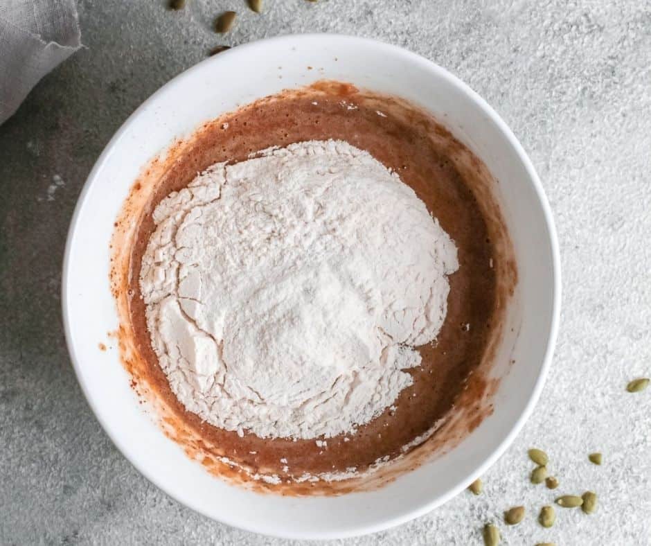 Starbucks Pumpkin Bread Flour Added to Pumpkin Puree