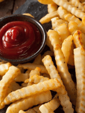 Air Fryer Frozen French Fries With French Fry Seasoning